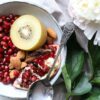 kiwi and peanuts on bowl